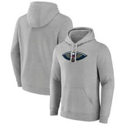 Men's Fanatics Heather Gray New Orleans Pelicans Primary Logo Pullover Hoodie